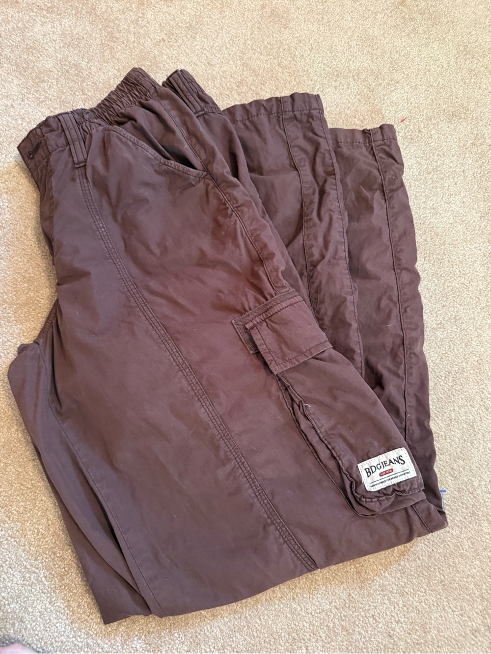 Urban Outfitters Brown Cargo Jogger Pants